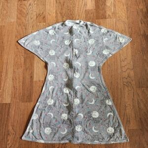 Sleeping Baby Zipadee-Zip Swaddle Transition Blanket Grey Moon Star Med 6-12 289
